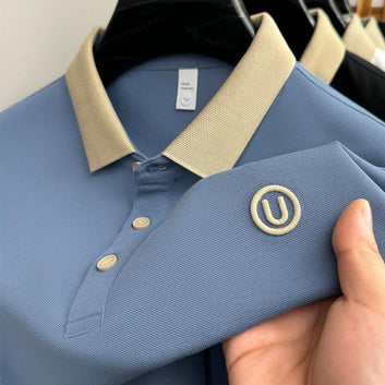 Blue U Logo Half Sleeves Imported T Shirt