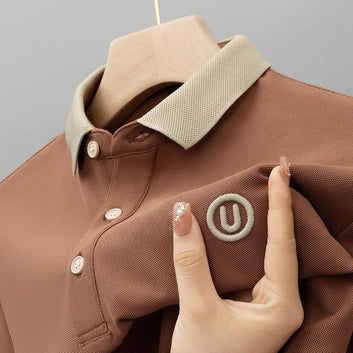 Brown U Logo Half Sleeves Imported T Shirt