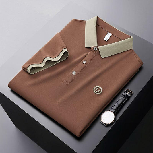 Brown U Logo Half Sleeves Imported T Shirt