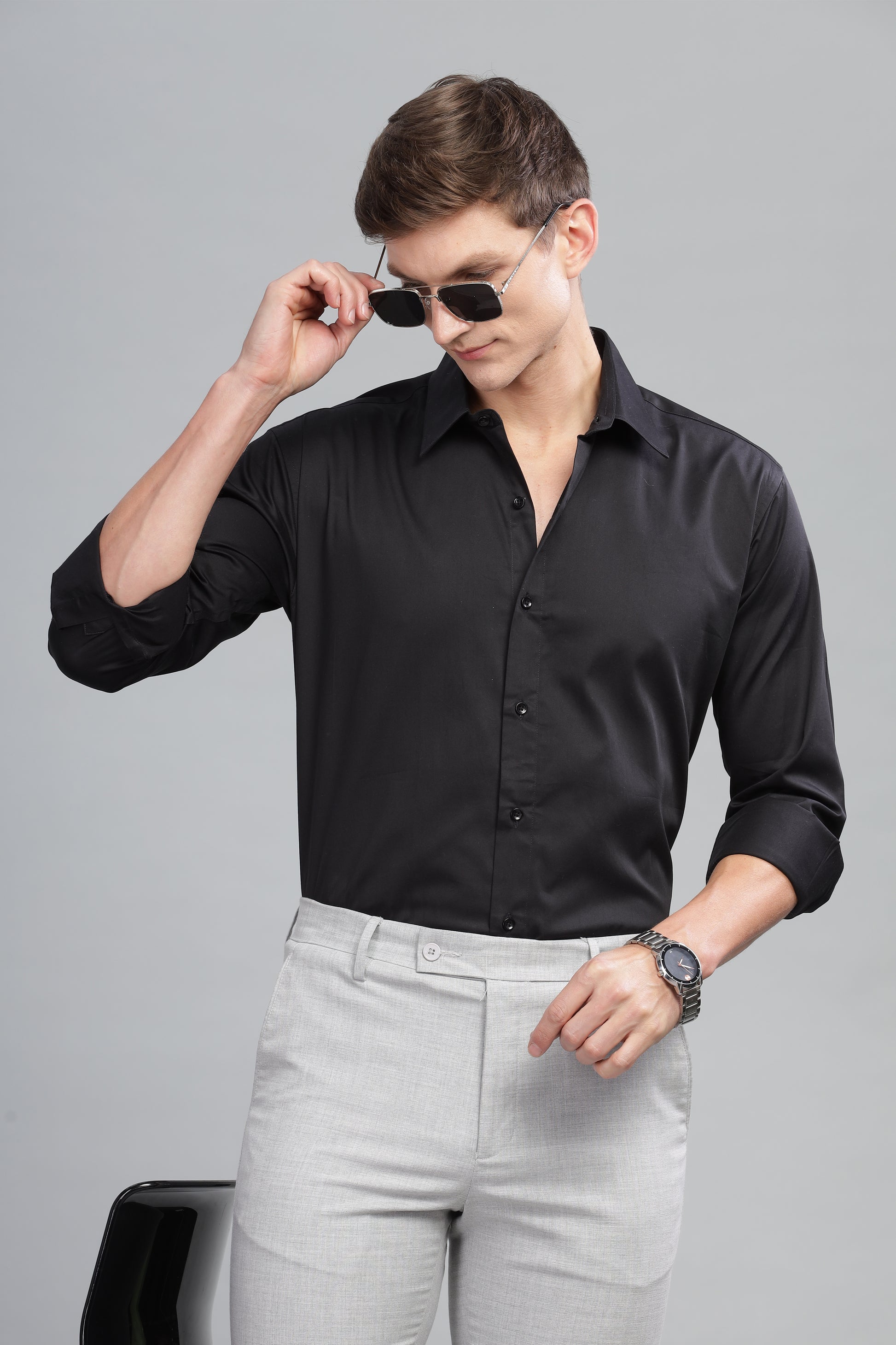 black formal kapde pant shirt