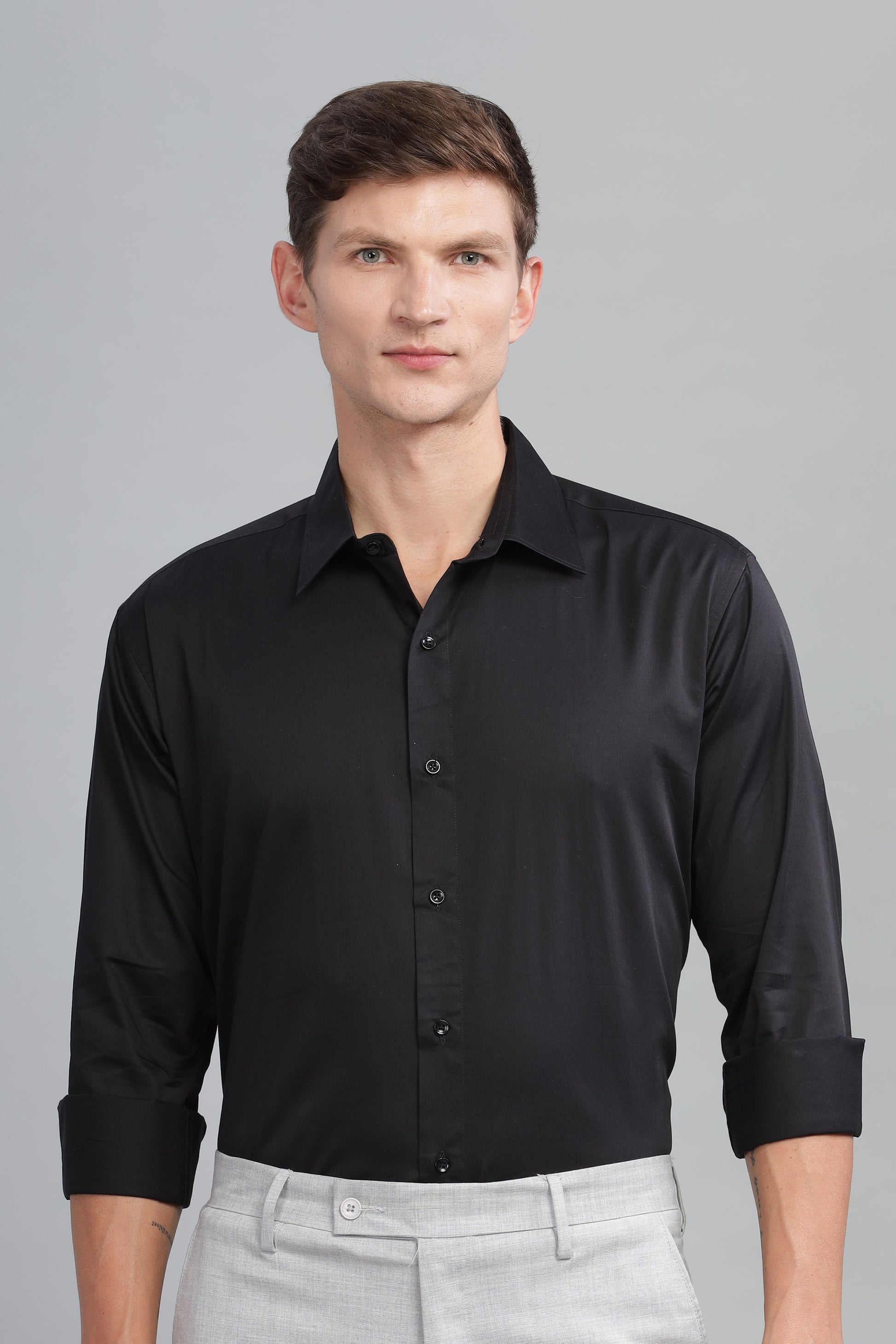 black high quality cotton shirts