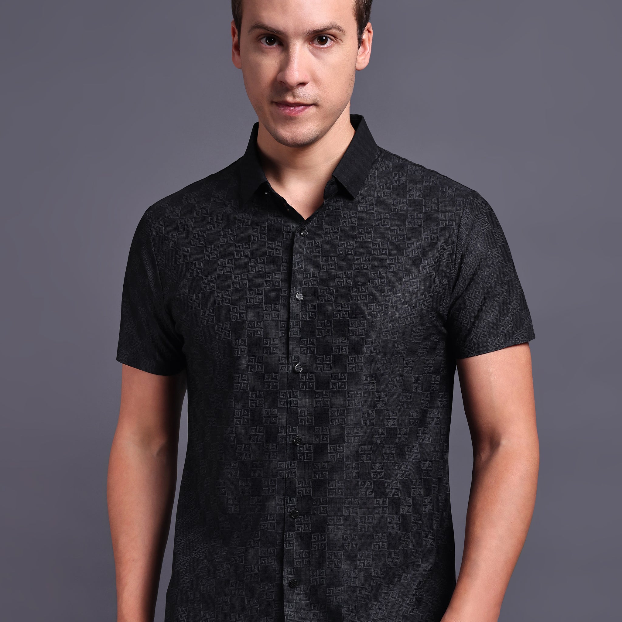 black imported mens shirts