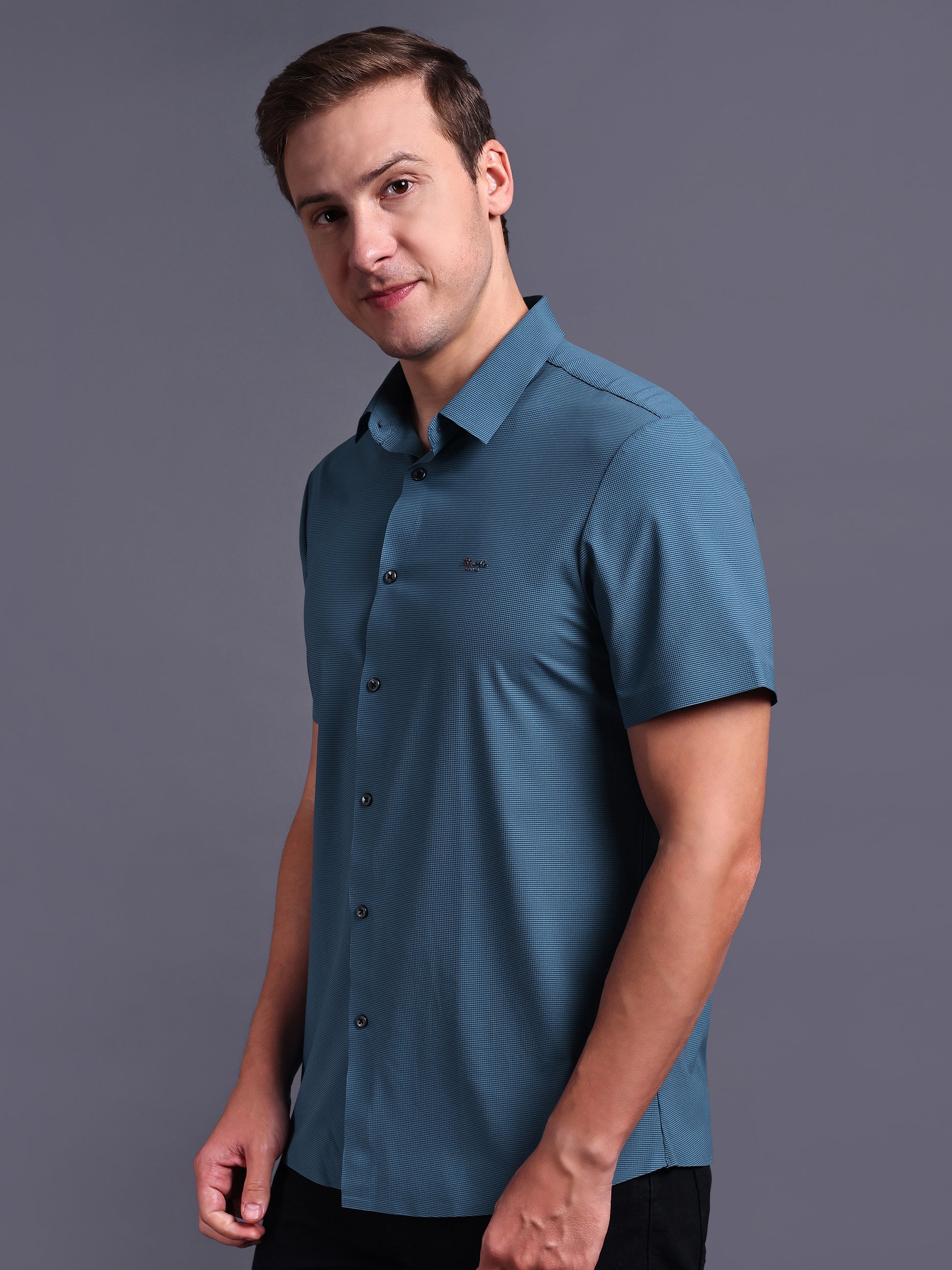 blue imported stretchable shirts