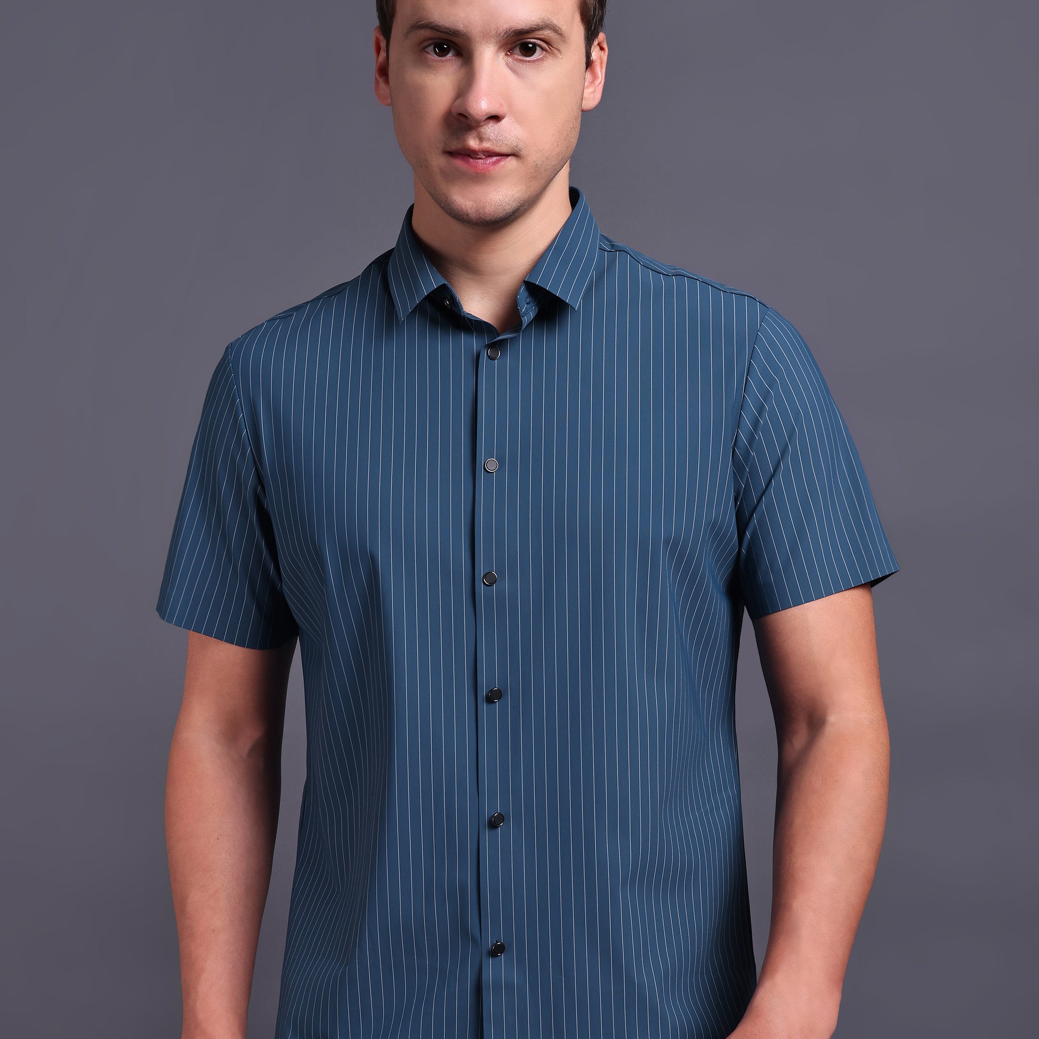 blue stripped imported mens shirts