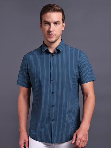 blue stripped imported mens shirts