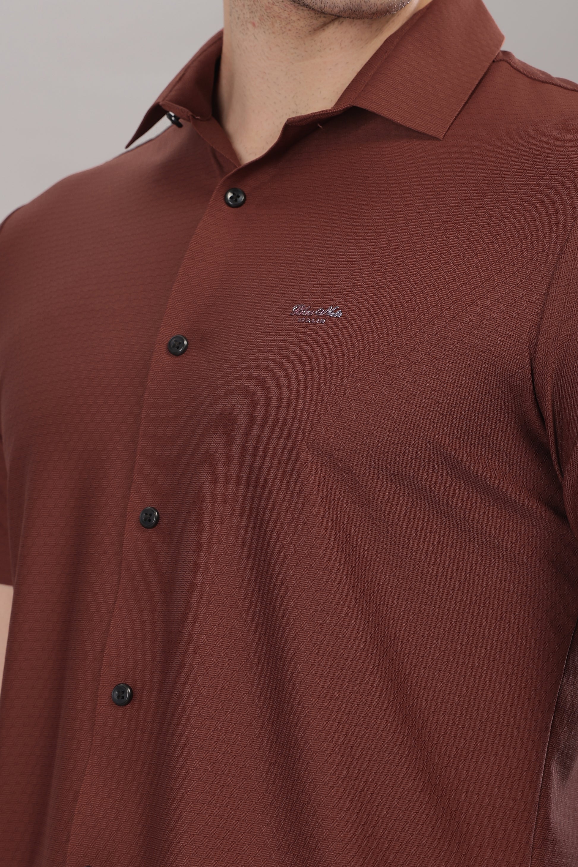 brown imported stretchable shirts for men