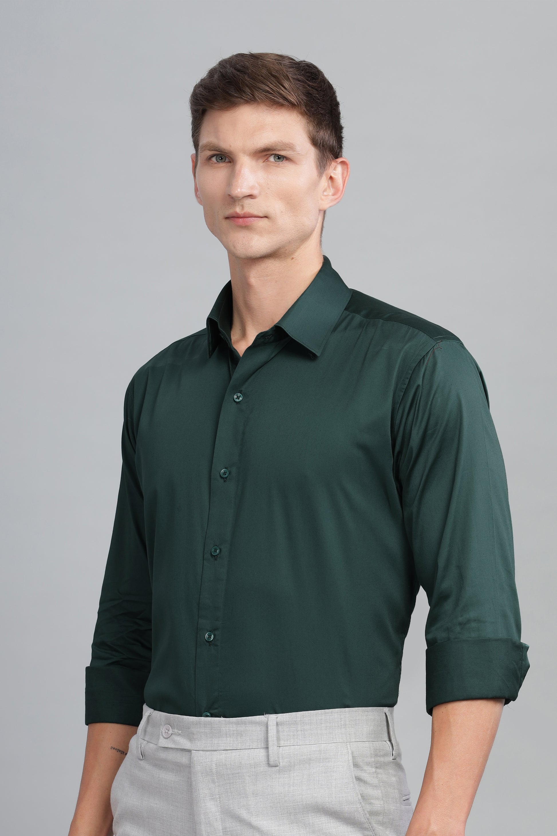 green cotton shirts for men branded