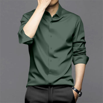 New Limed Sheen Super Satin Premium Cotton Shirt