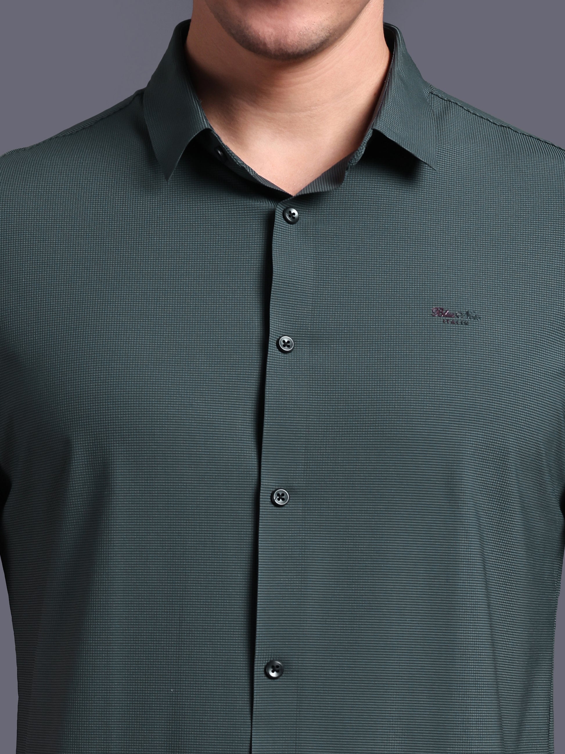 green formal stretchable shirts