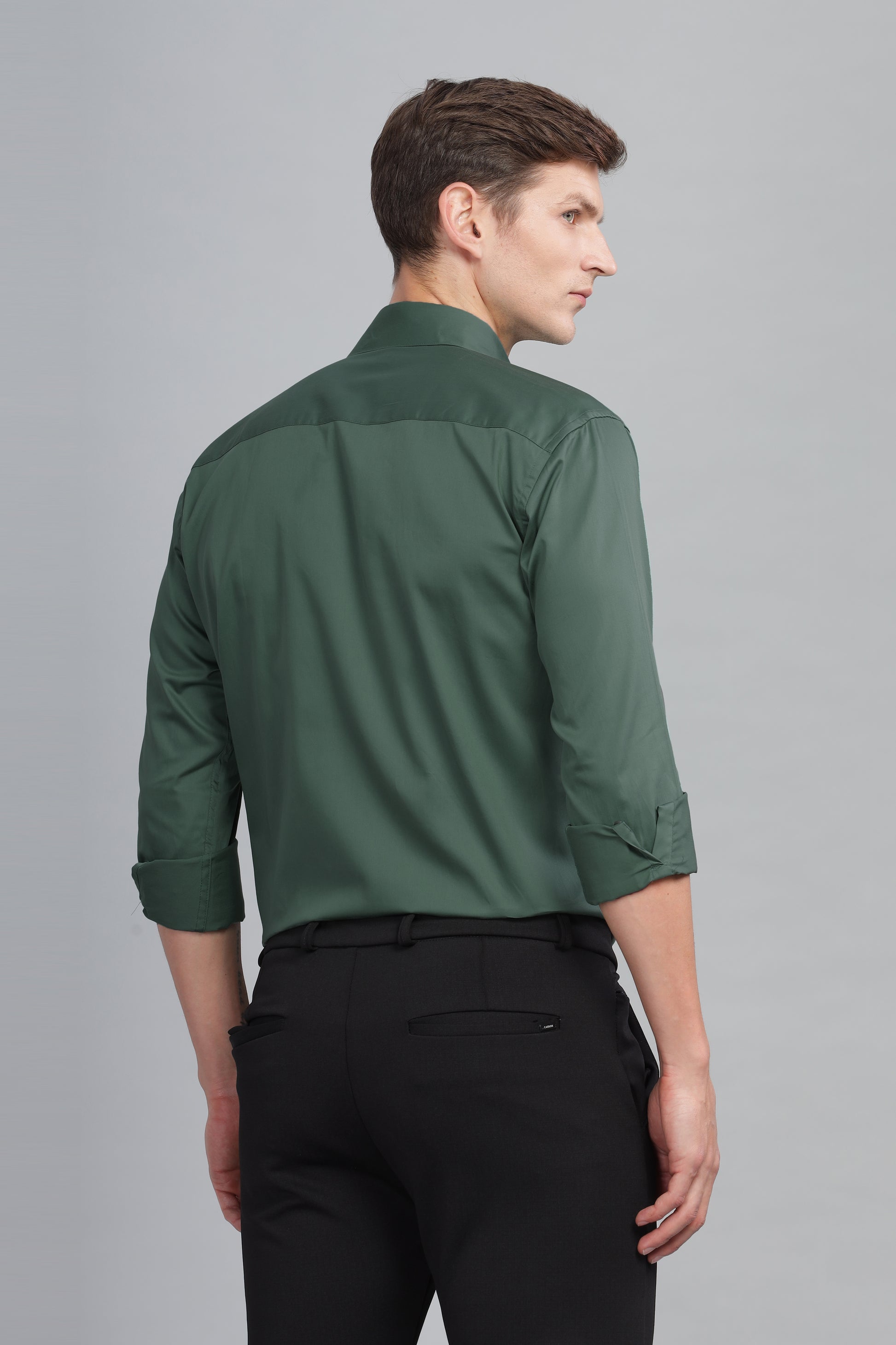 green gents cotton shirt