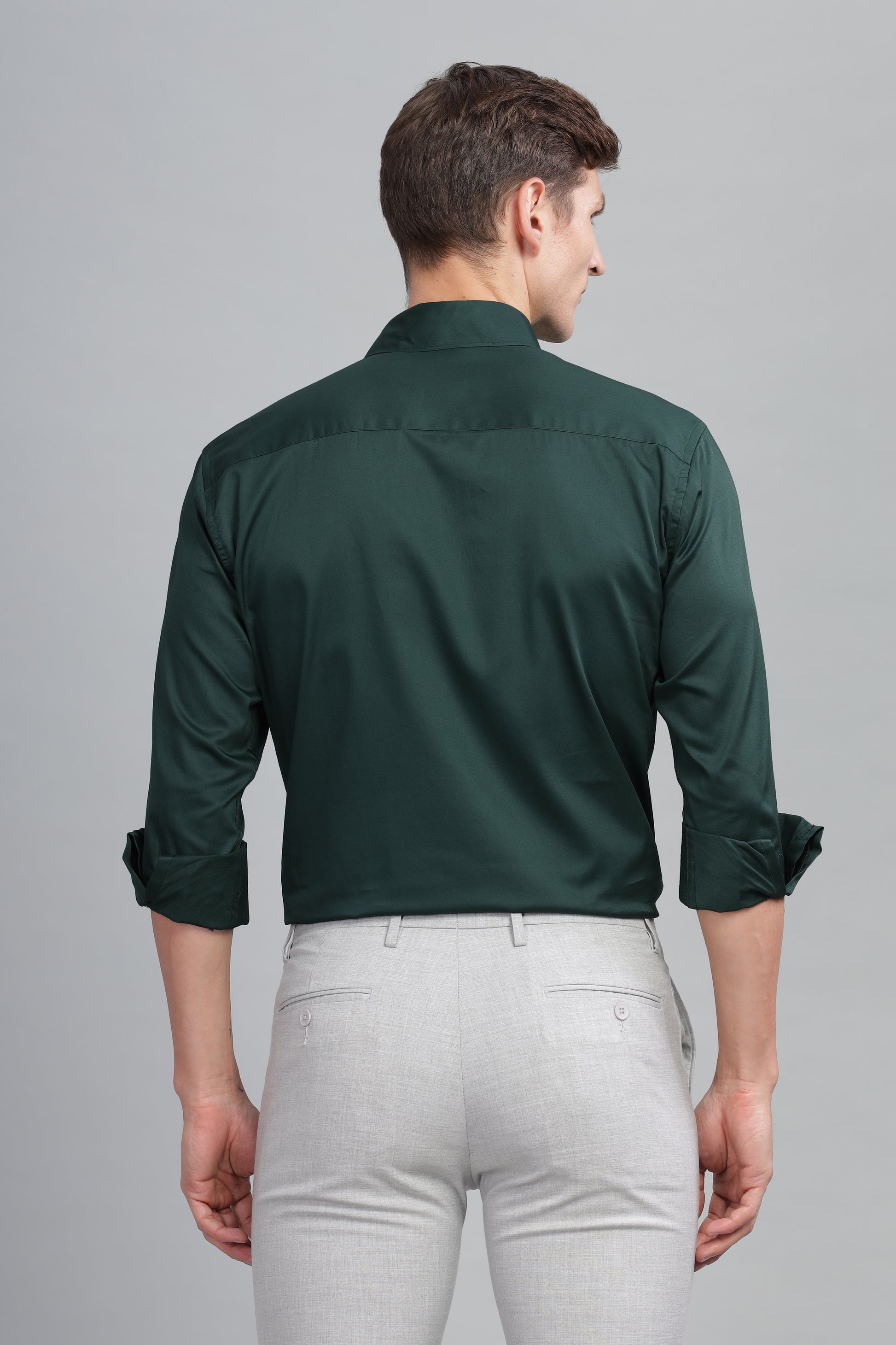 green gents cotton shirt