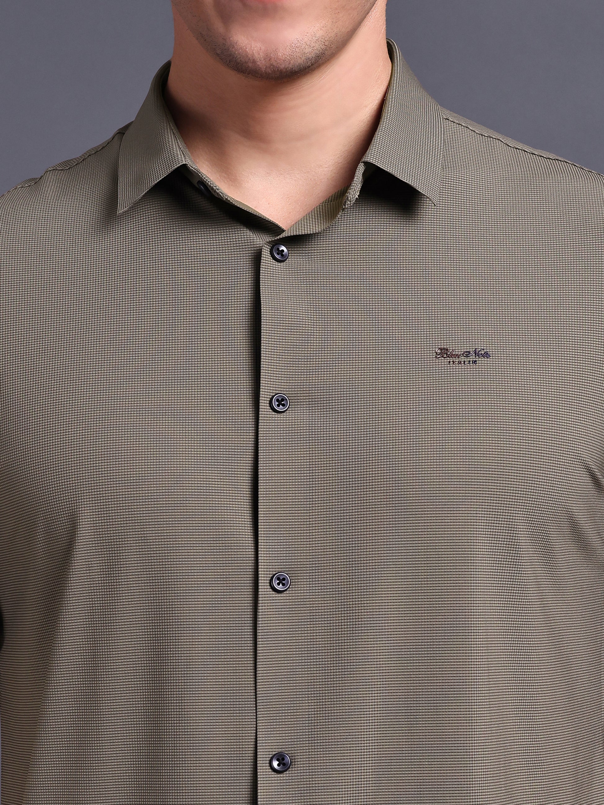 grey formal stretchable shirts