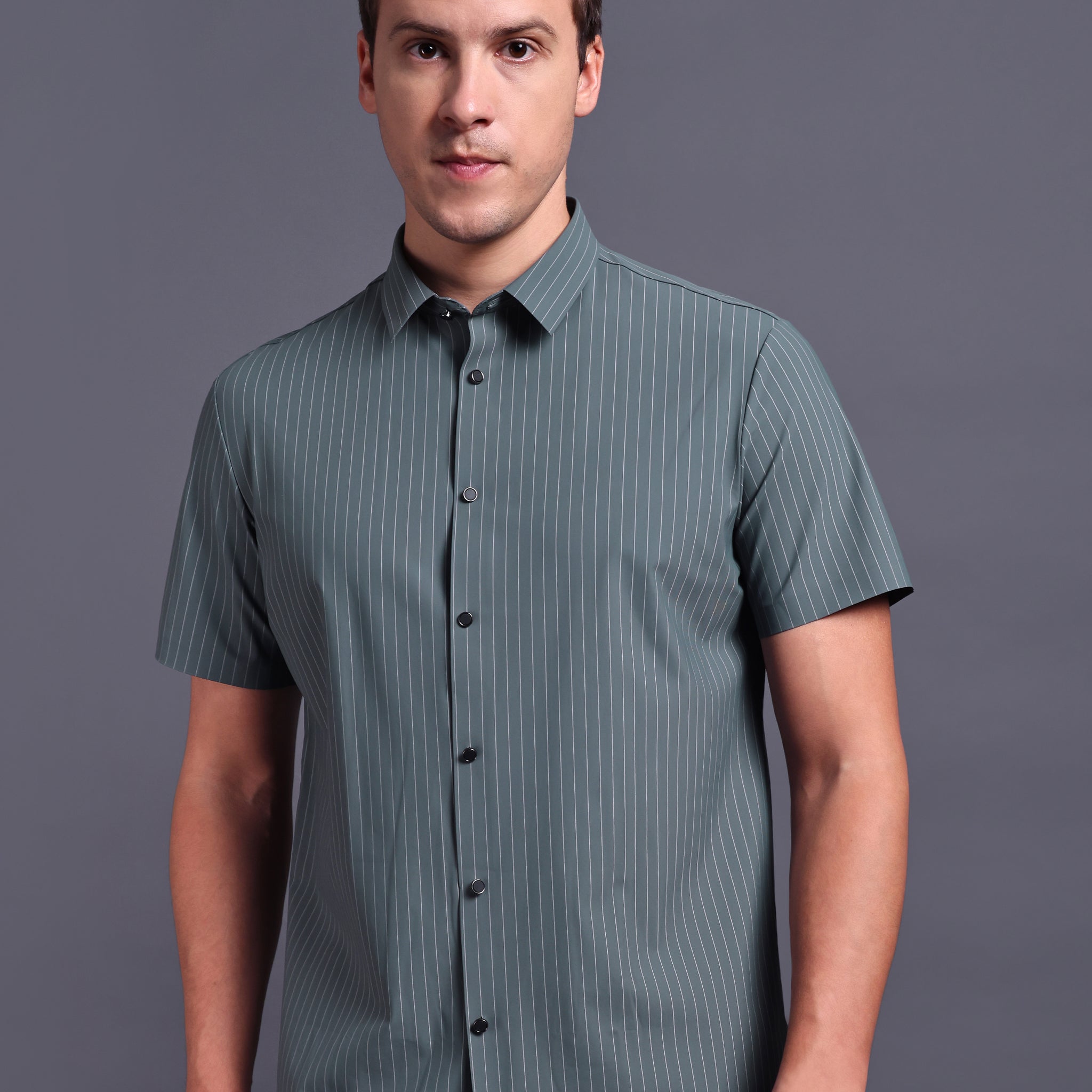 grey stripped imported mens shirts