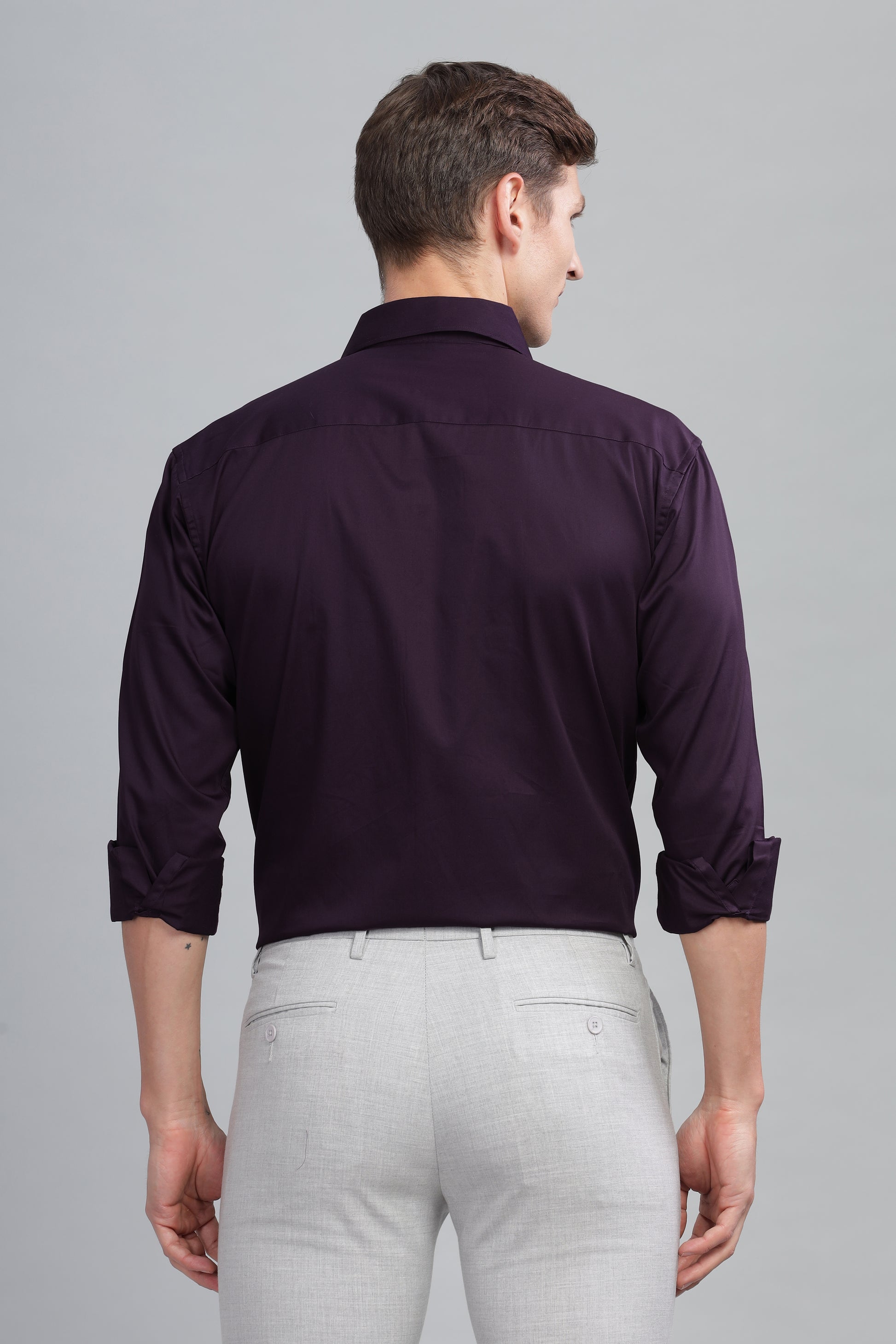 violet gents cotton shirt