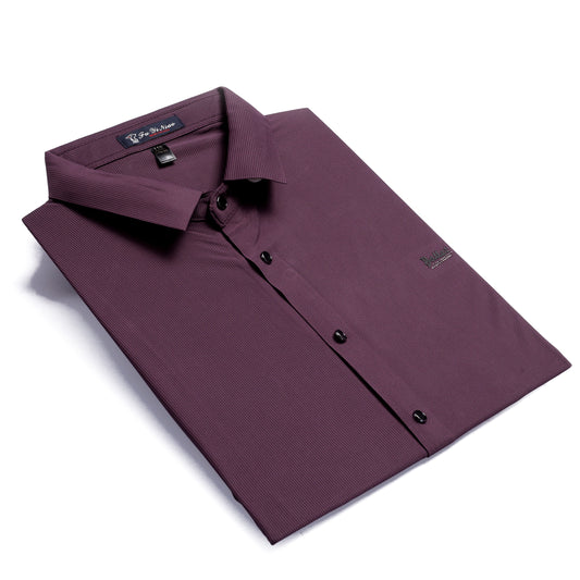 Violet Micro Striped Stretchable Imported Shirt